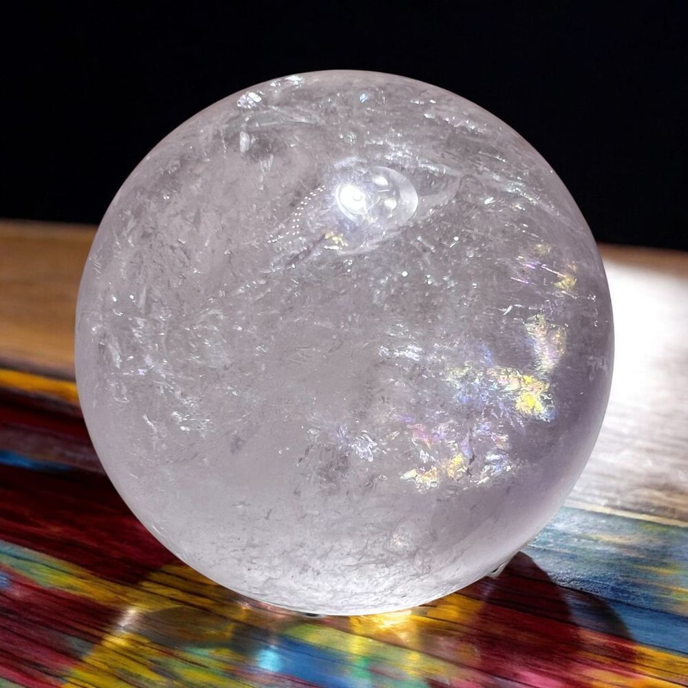 Amethyst‎ Crystal Marble Sphere Meditation Stone